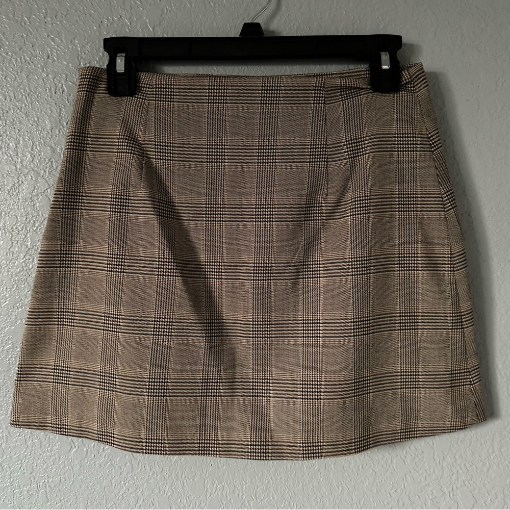 Plaid mini skirt